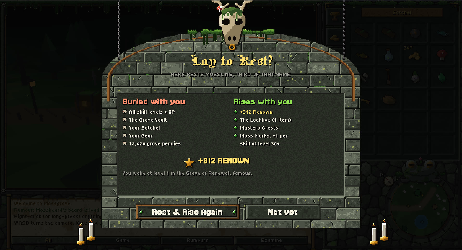 Lay to Rest dialog